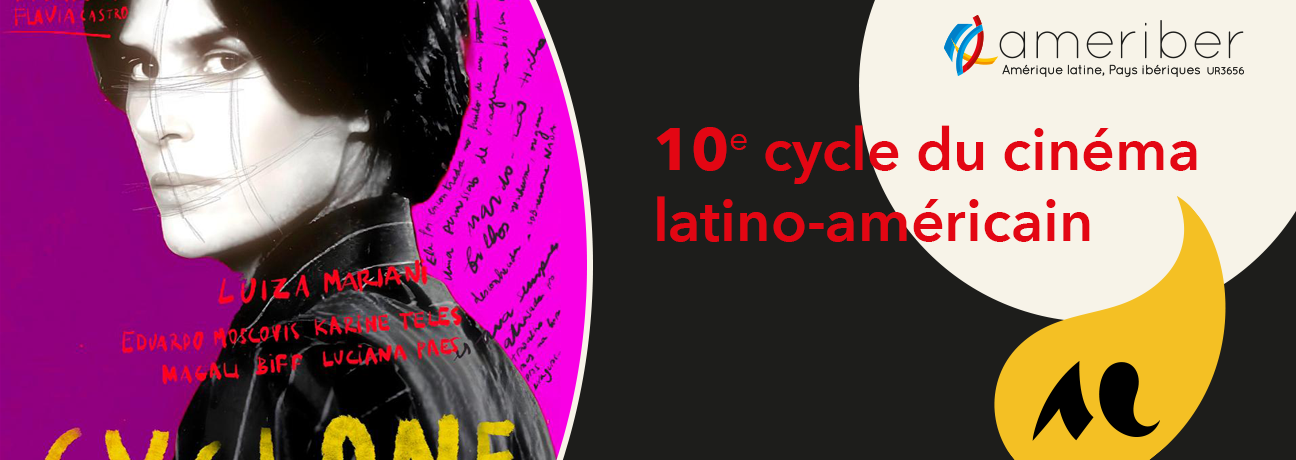 Vue d'une partie de l'affiche du film Cyclone