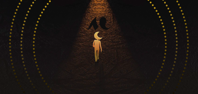 un personnage imaginaire qui marche vers une source lumineuse